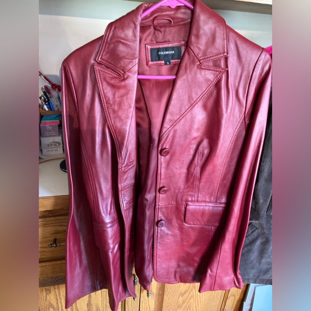 Vintage Colebrook S Red leather jacket
